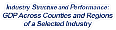 Idaho - Gross Domestic Product Across Counties and Regions of a Selected Industry